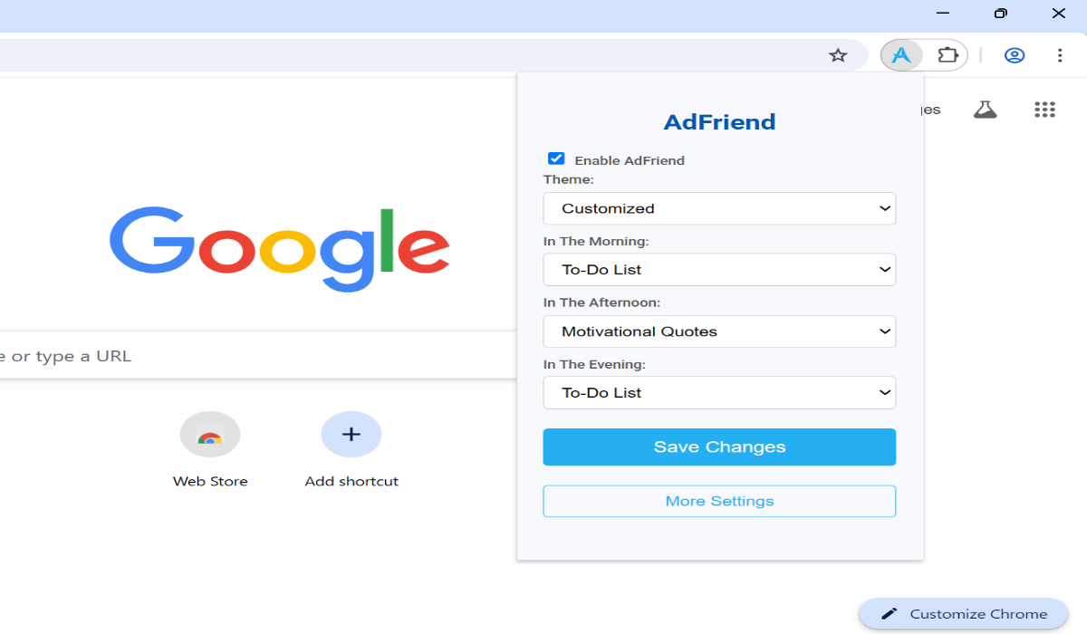 AdFriend Project Screenshot